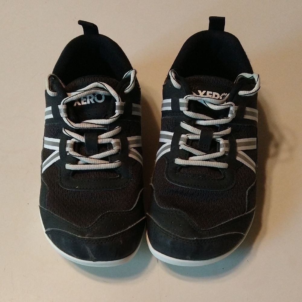 Xero Black and White Athletic Shoes